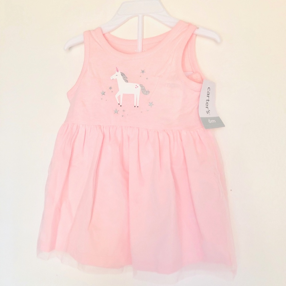 NWT Carter's Baby Girl Pink Dress 6 Months